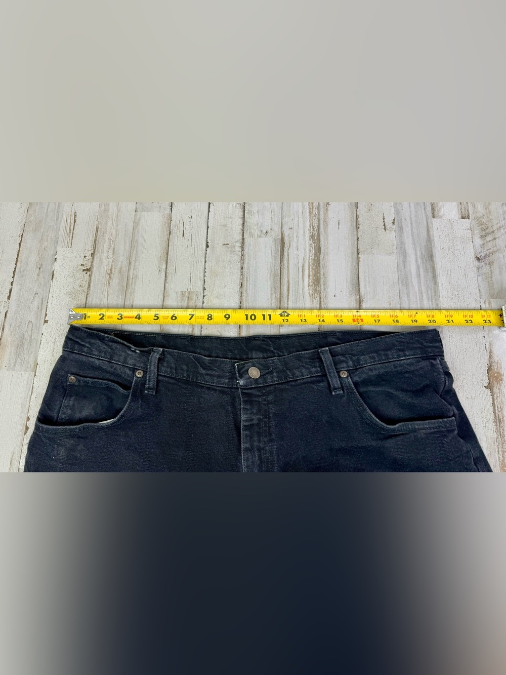 Wrangler Jeans Mens 40x32 Stretch Denim Black Pants - Picture 6 of 11